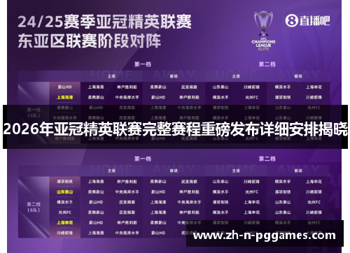 2026年亚冠精英联赛完整赛程重磅发布详细安排揭晓 2026年亚冠精英联赛完整赛程重磅发布详细安排揭晓